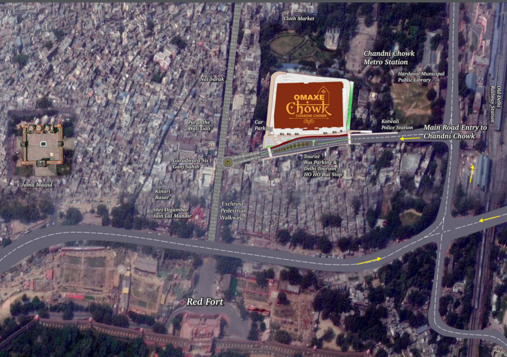 Omaxe Chandni Chowk, Delhi location map